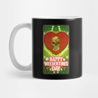 Valentine's Day Skull, Weed, Weed Culture, Happy Weedentines Day Mug